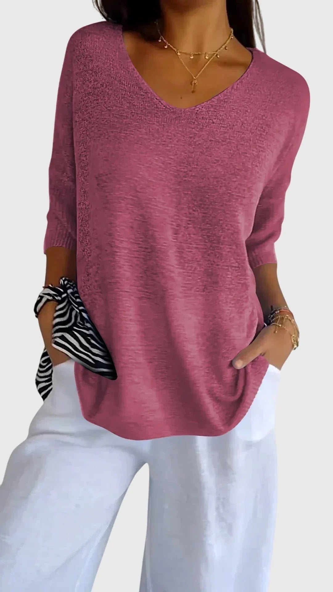 Maia | Elegant V-Neck Top