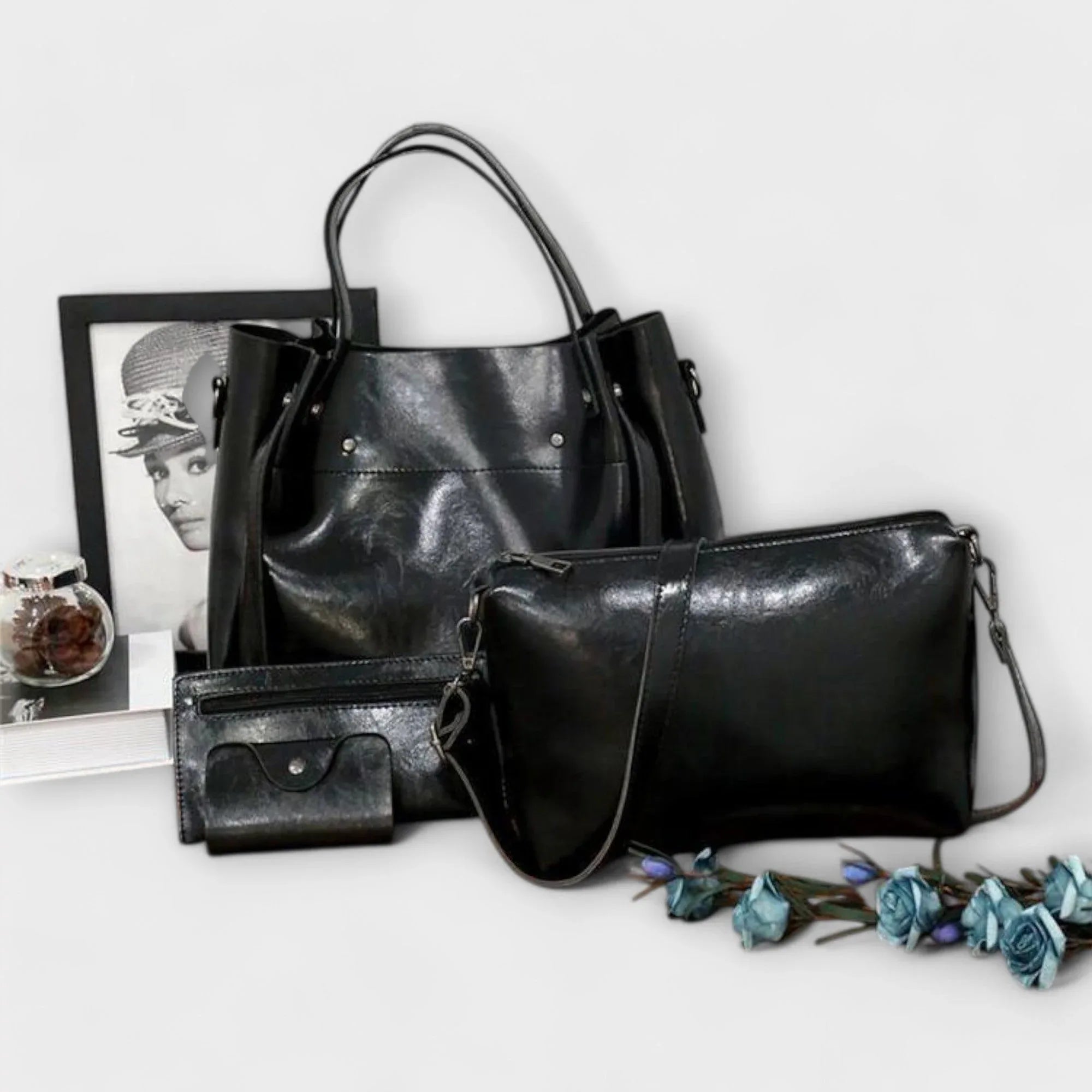 Valerie | 4-Piece Vintage Bag Set