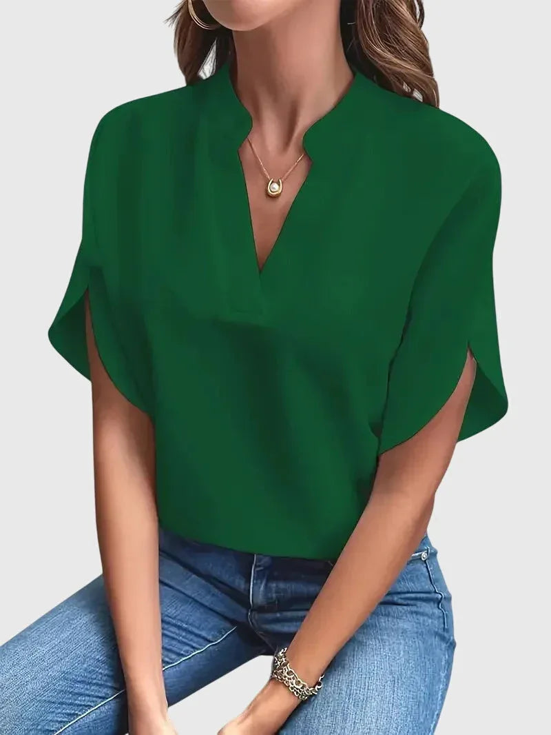 Lainey | Soft and Elegant V-Neck Shirt