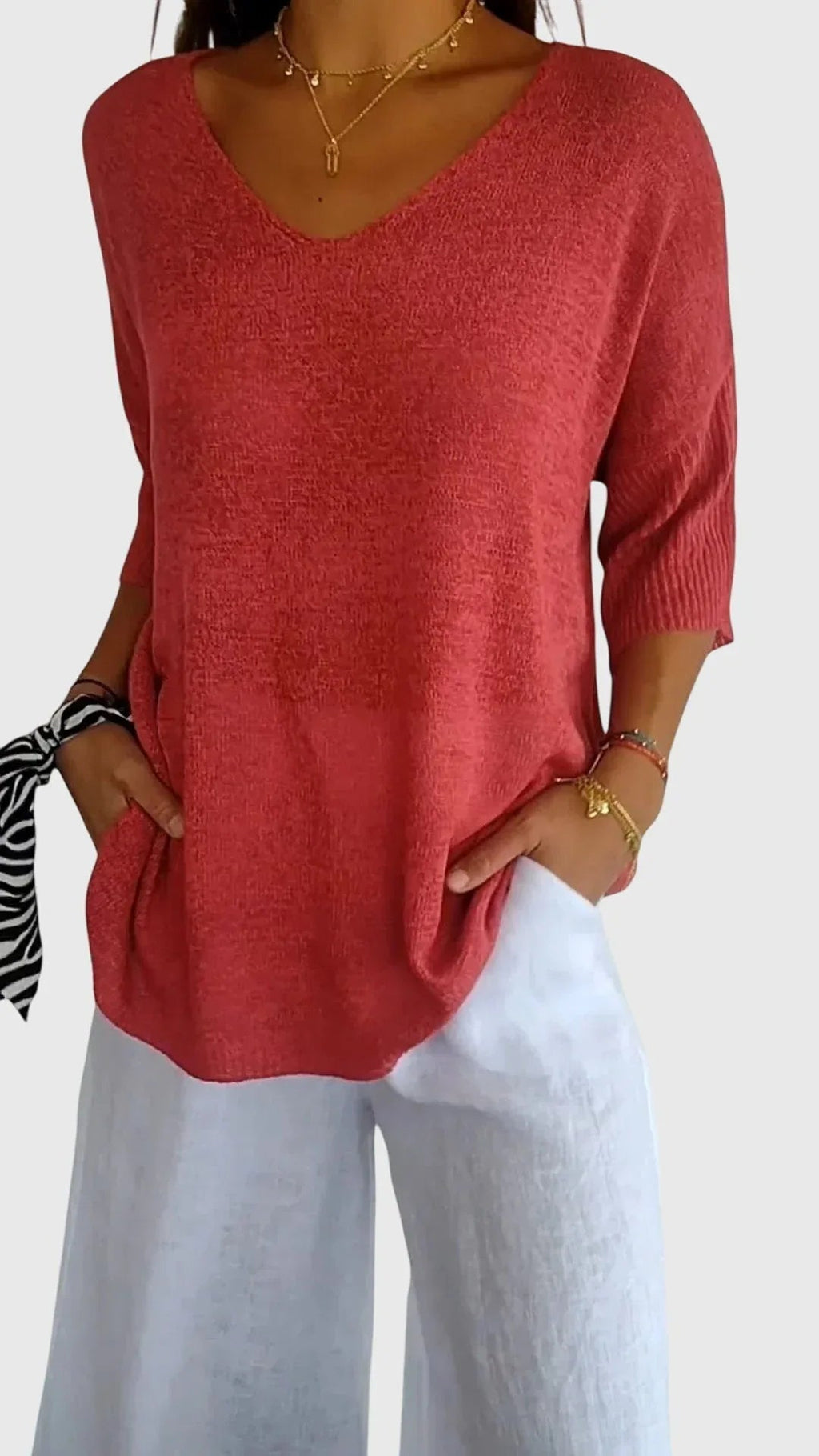 Maia | Elegant V-Neck Top