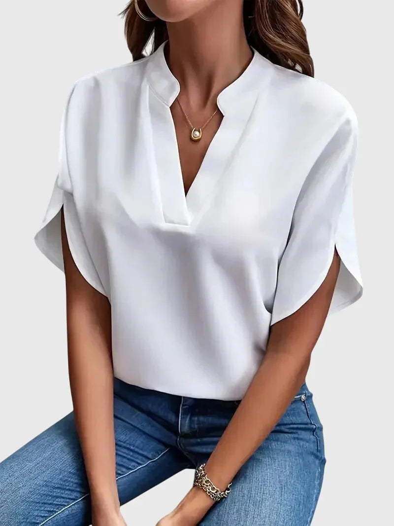 Lainey | Soft and Elegant V-Neck Shirt
