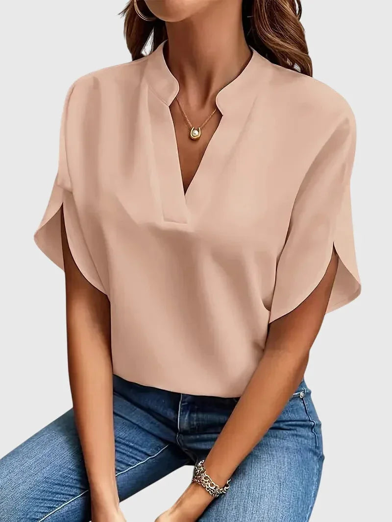 Lainey | Soft and Elegant V-Neck Shirt