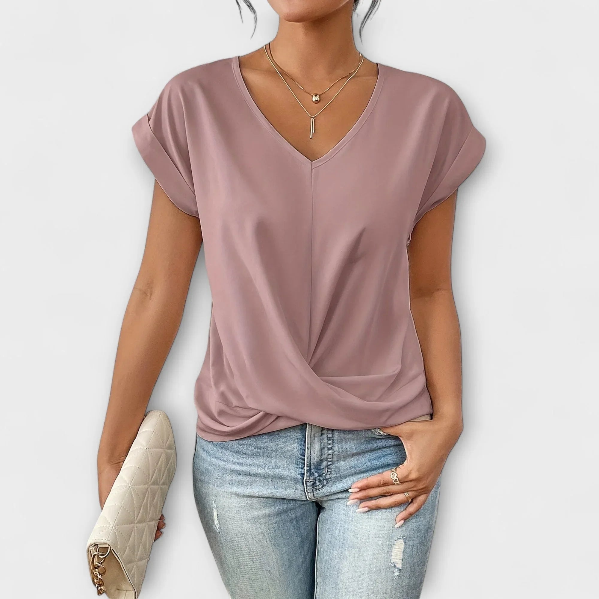 Jade | Elegant V-neck Top