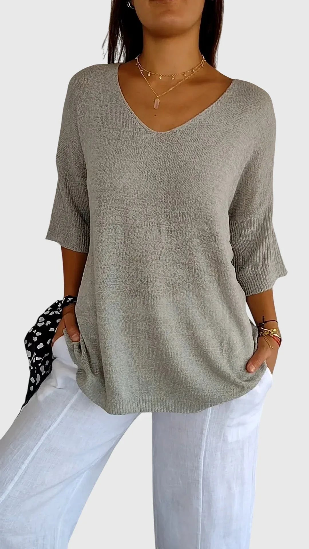 Maia | Elegant V-Neck Top