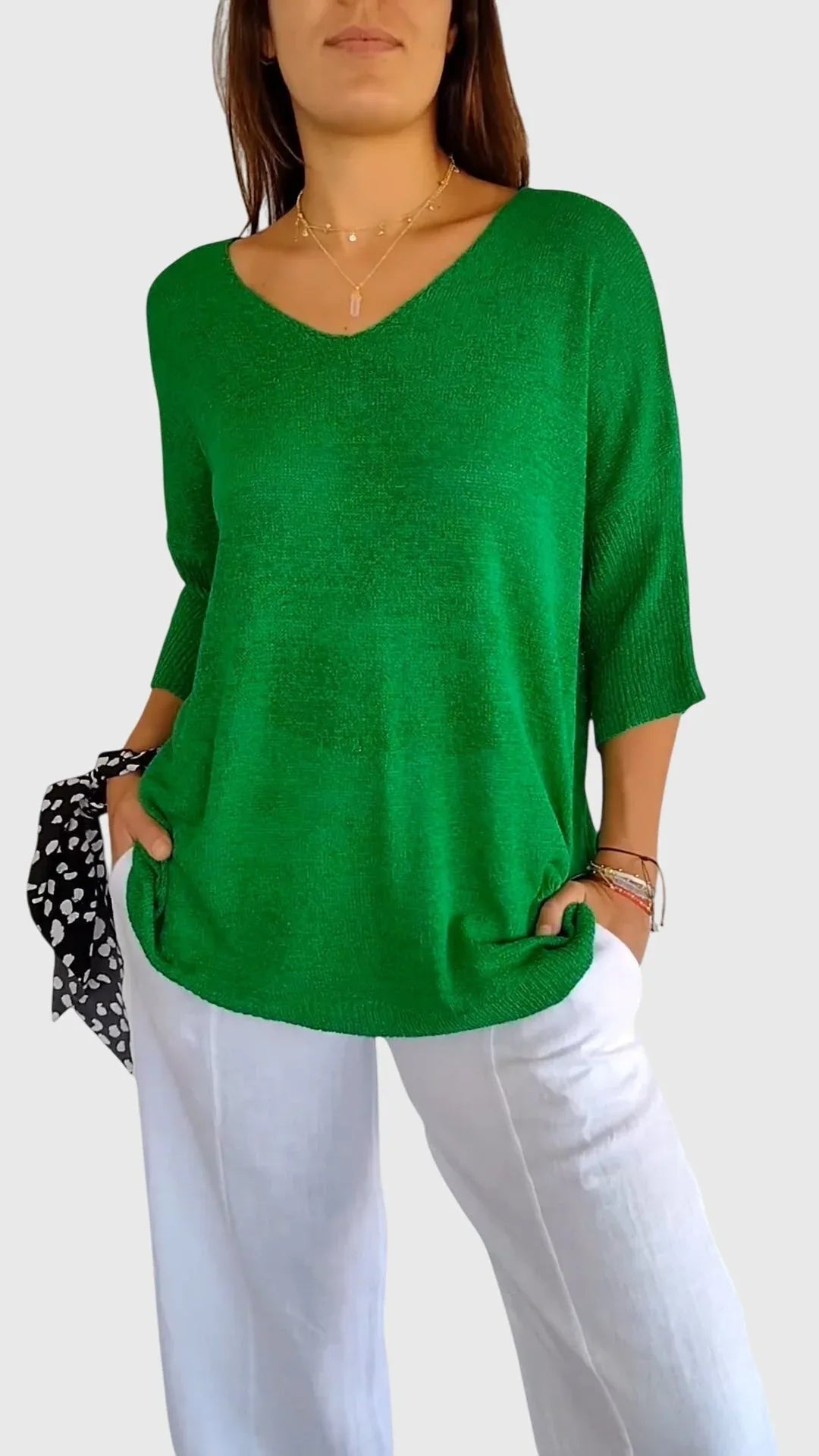 Maia | Elegant V-Neck Top