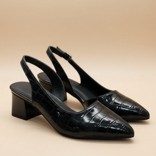 Charlotte | Pointed Toe Slingback Heels
