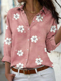 Darya | Floral Button-Down Shirt for Women