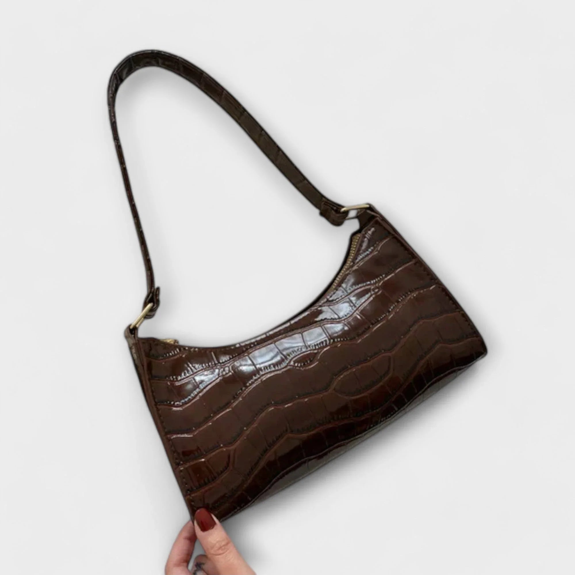 Kristen | Shiny Leather Bag