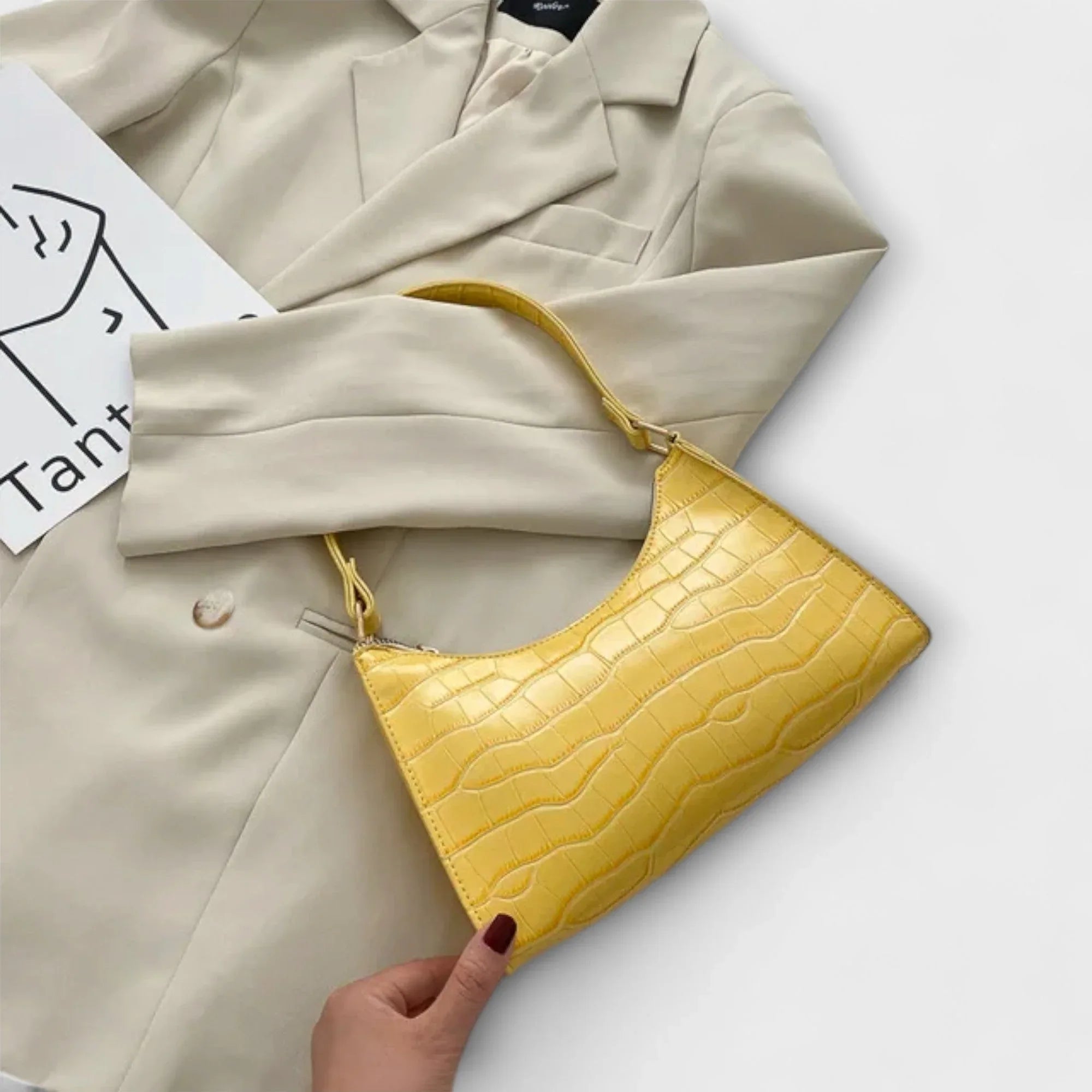 Kristen | Shiny Leather Bag