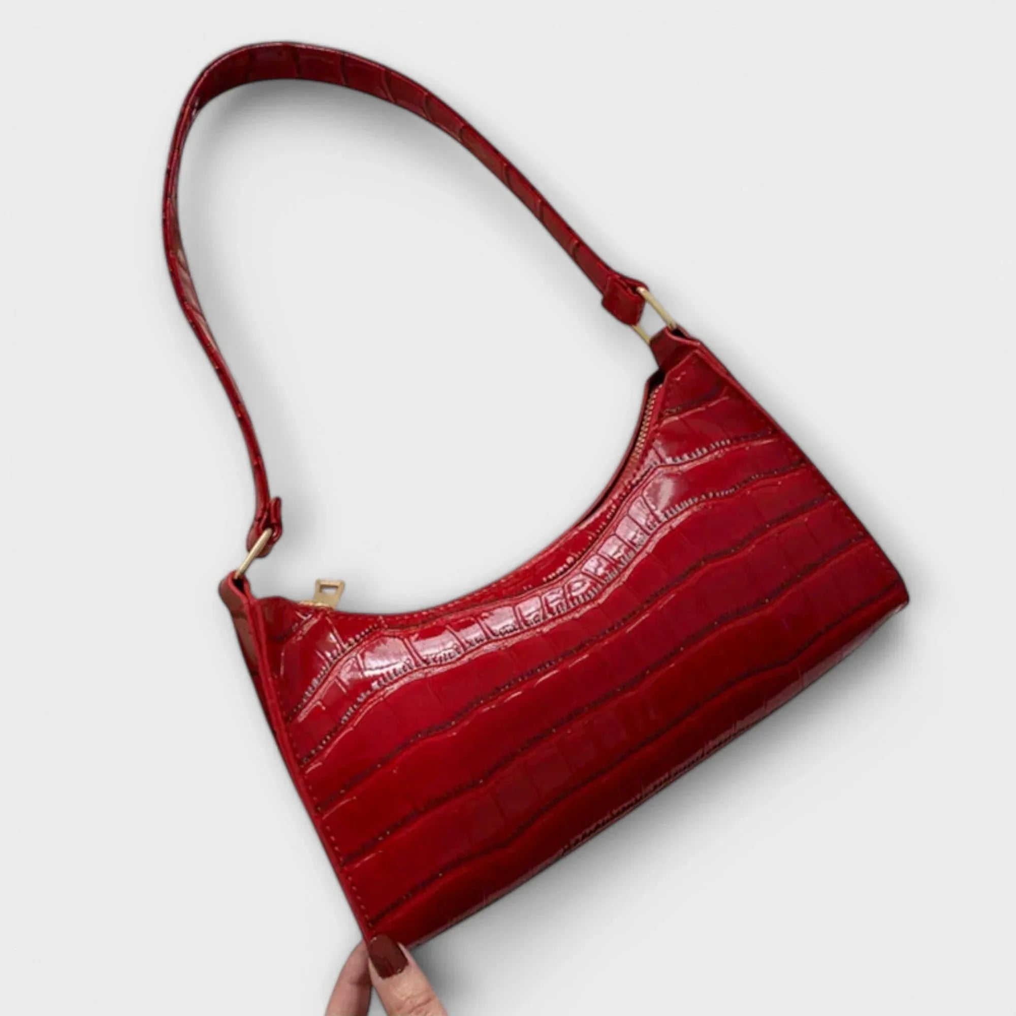 Kristen | Shiny Leather Bag