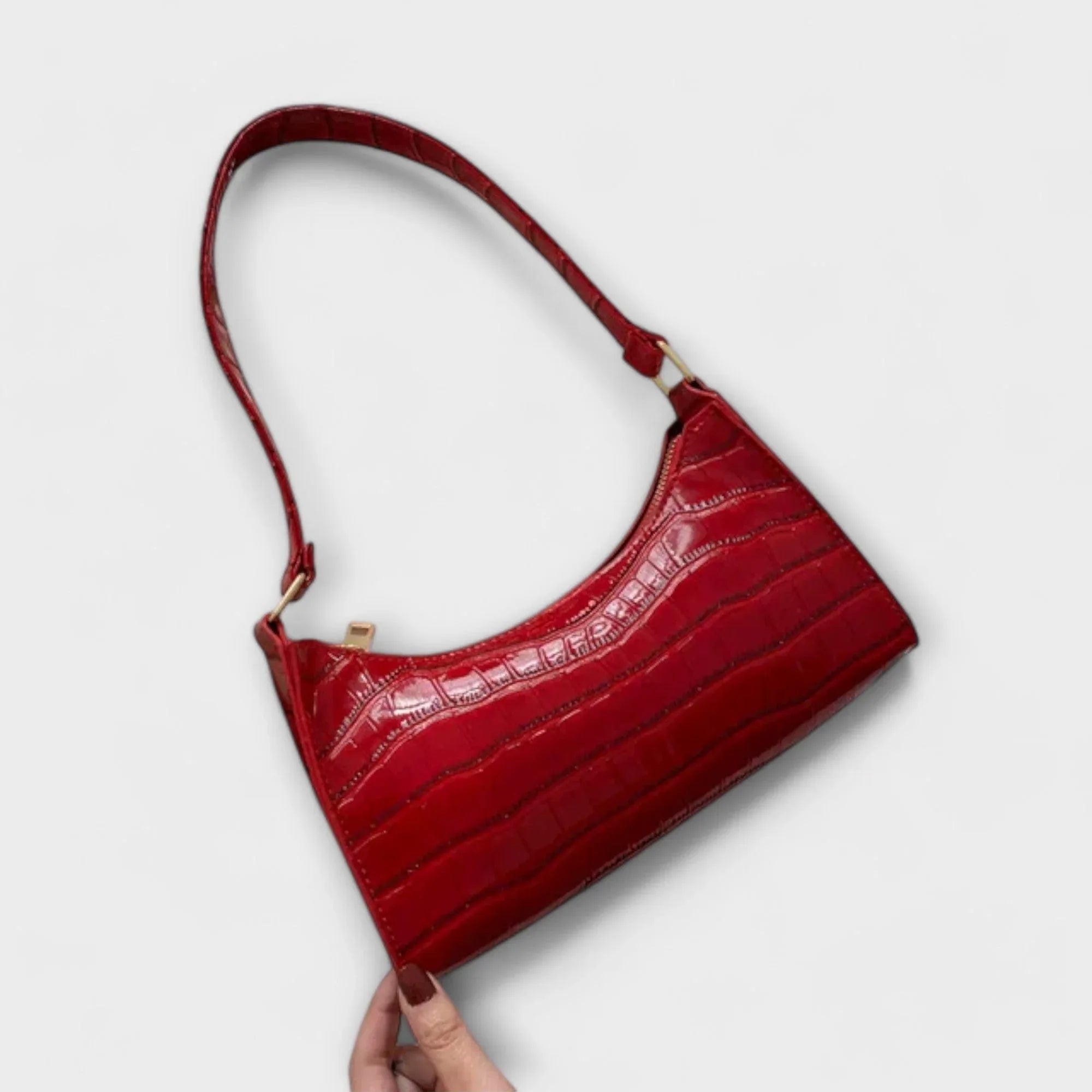 Kristen | Shiny Leather Bag
