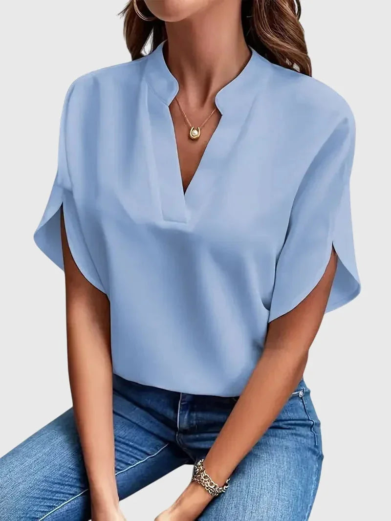 Lainey | Soft and Elegant V-Neck Shirt