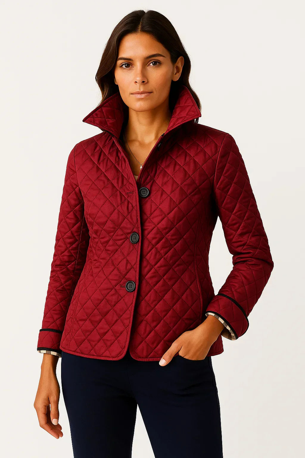 Anna | Quilted Button-Down Blazer for Women