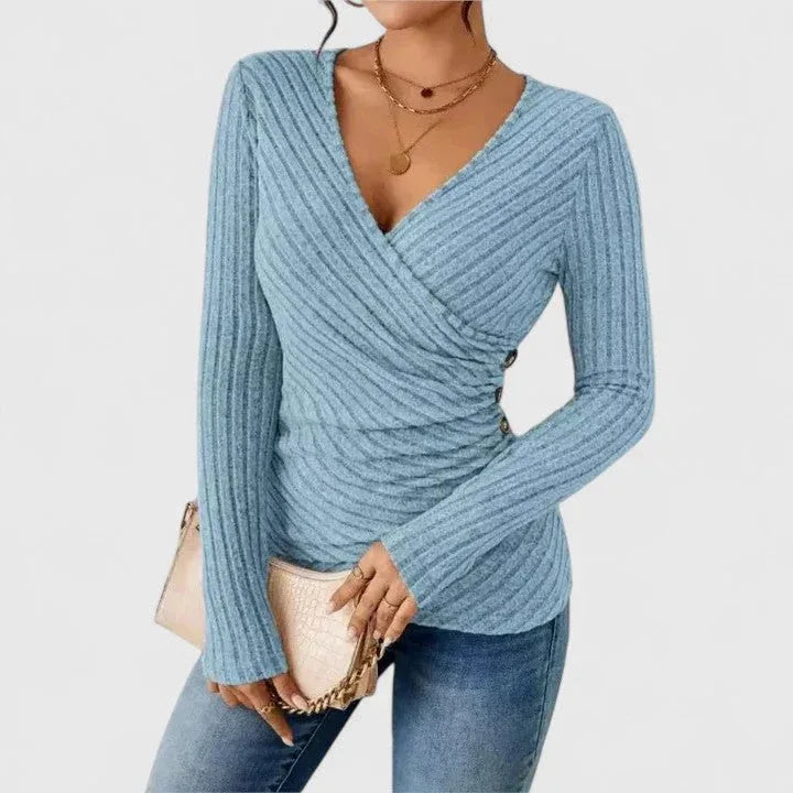 Andrea | Elegant Tucking Top