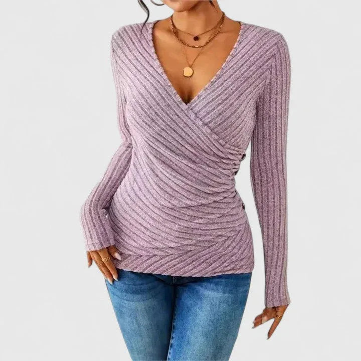 Andrea | Elegant Tucking Top