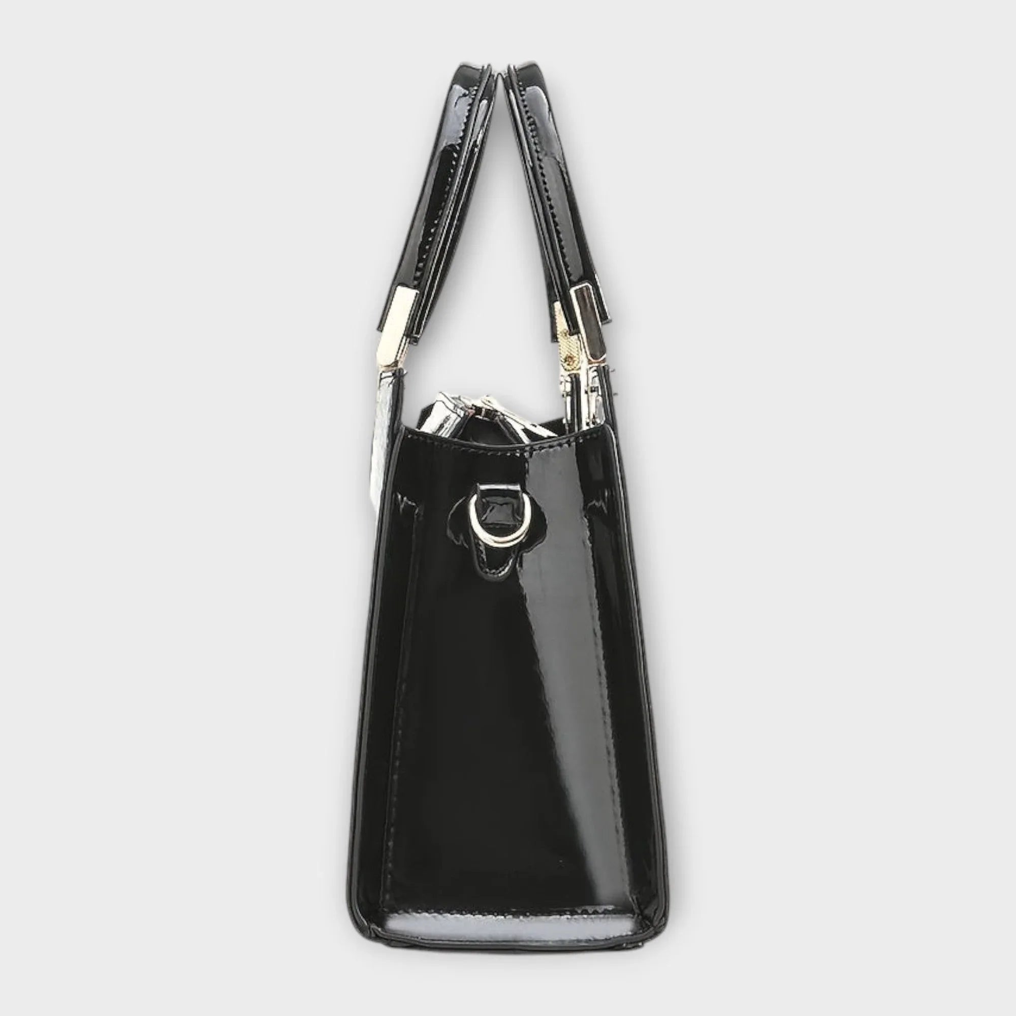 Stephanie | Glossy Crocodile Pattern Handbag