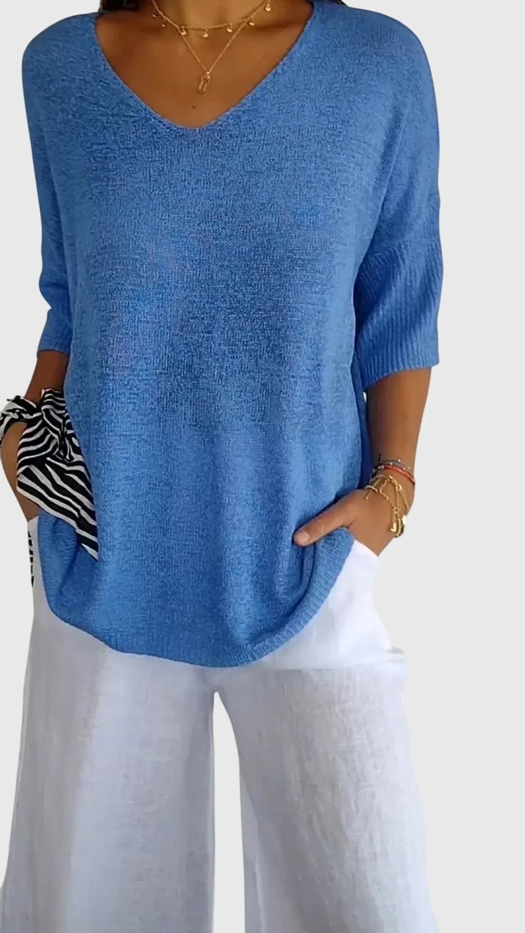 Maia | Elegant V-Neck Top