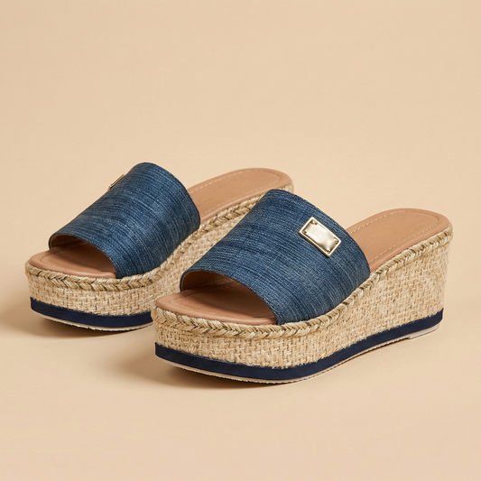 Mia | Summer Wedge Sandals with Contoured Footbed