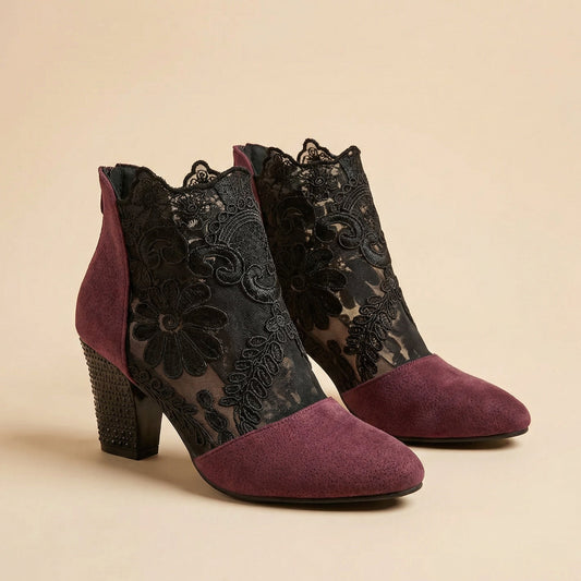 Lottie | Floral Lace Dress Heels