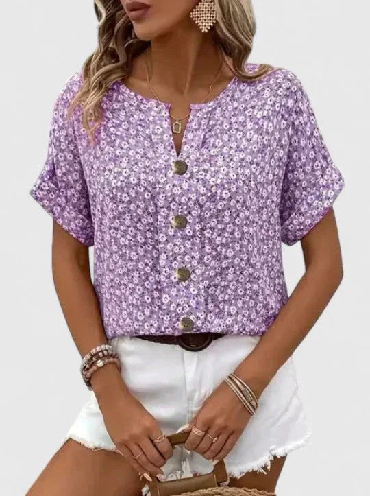 Haven | Elegant Floral Summer Top