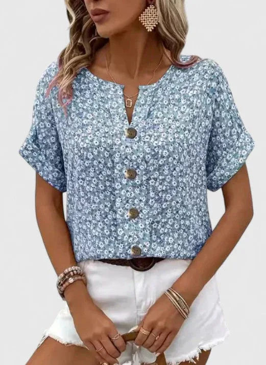 Haven | Elegant Floral Summer Top