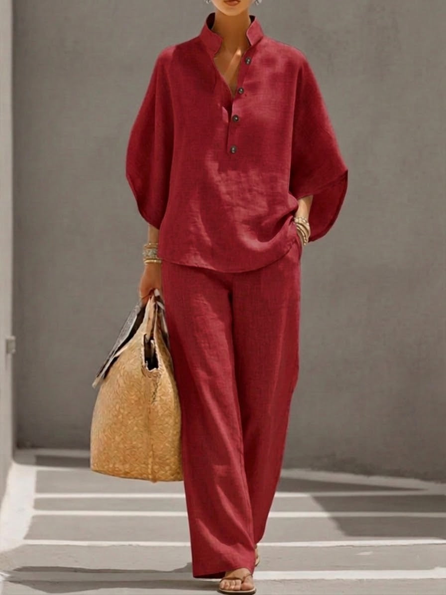 Nadia | Batwing Wide Leg Set for Women